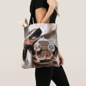 Car vs Train door William Harnden Foster Tote Bag (Dichtbij)