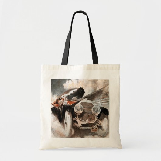 Car vs Train door William Harnden Foster Tote Bag (Voorkant)