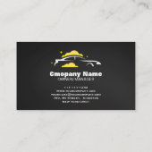 Car Wach & Auto detailing rofessional Water black Visitekaartje (Achterkant)