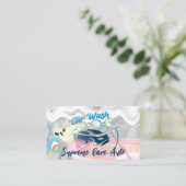 Car Wash and Bubbles Logo | zeepschuim Visitekaartje (Staand voorkant)