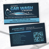 Car Wash and Detailing Professioneel Slank Visitekaartje