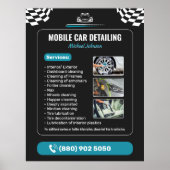 Car Wash Auto Detailing Poster (Voorkant)