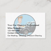 Car Wash Automotive Detailing Visitekaartjes Nieuw (Voorkant)
