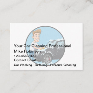 Car Wash Automotive Detailing Visitekaartjes Nieuw