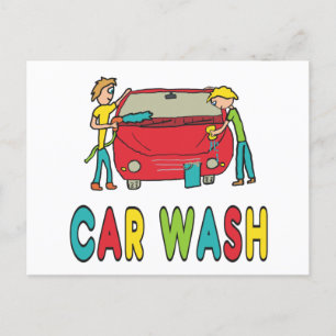 Car Wash Briefkaart