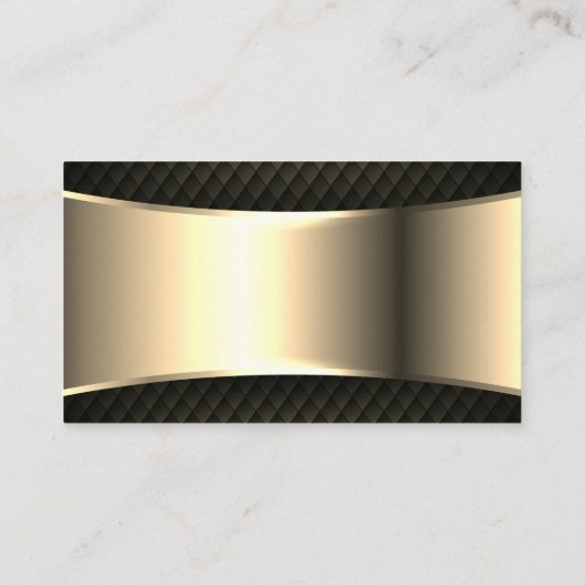 Car Wash Cleaning Service Gold Metallic Black Mesh Visitekaartje (Achterkant)