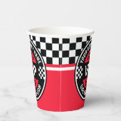 Car Wash Club - Racing Geruite Vlag Rewards Papieren Bekers (Rechts)