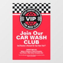 Car Wash Club - Racing Geruite Vlag Rewards