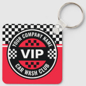 Car Wash Club - Racing Geruite Vlag Rewards Sleutelhanger (Achterkant)