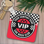 Car Wash Club - Racing Geruite Vlag Rewards Sleutelhanger<br><div class="desc">Industry Specific Rewards-Sleutelhanger voor een autowasbedrijf — Een trinket om reclame te maken voor een autowasclub voor gratis autowasbeurten. Een idee: Ontvang 12 auto-upgradewasbeurten tegen de standaardprijs. Dit kan worden gebruikt voor een autowasbedrijf of benzinestation dat autowasdiensten heeft. Bekijk ons collectie voor ponskaarten en rackkaarten om te coördineren met deze...</div>