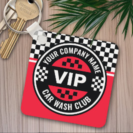 Car Wash Club - Racing Geruite Vlag Rewards Sleutelhanger