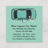 Car Wash Customer Loyalty Visitekaartjes (Voorkant)