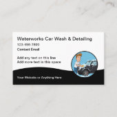 Car Wash Detailing Thema Visitekaartjes (Voorkant)