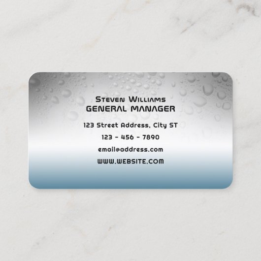 Car wash en detaillering geïnspireerd visitekaartje (Achterkant)