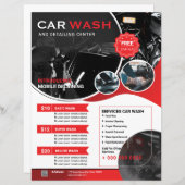 Car Wash Flyer Template (Voorkant / Achterkant)