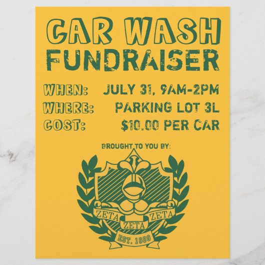 Car Wash Fundraiser Flyer (Voorkant)