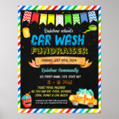 Car Wash Fundraiser sjabloon Poster (Voorkant)
