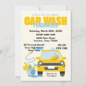 Car Wash Fundraiser Uitnodiging (Voorkant)