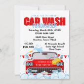 Car Wash Fundraiser Uitnodiging (Voorkant)