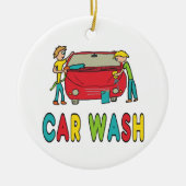Car Wash Keramisch Ornament (Voorkant)