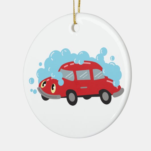 Car Wash Keramisch Ornament (Links)