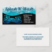 Car Wash Logo | waterspatten Visitekaartje (Voorkant / Achterkant)
