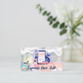 Car Wash Logo | zeepschuim | Automatische services Visitekaartje (Staand voorkant)