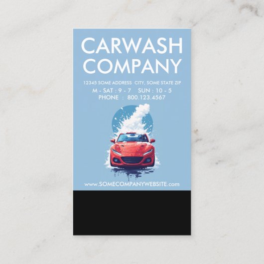 Car Wash Loyalty Punch Card (Achterkant)