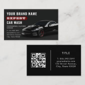 Car Wash Mobile Auto Detailing Automotive Cleaning Visitekaartje (Voorkant / Achterkant)