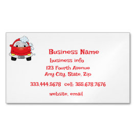 Car Wash Mobile Detailers Vehicle Cleaning Service Magnetisch Visitekaartje