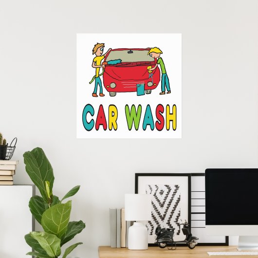 Car Wash Poster (Thuiskantoor)