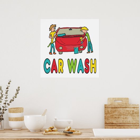 Car Wash Poster (Keuken)