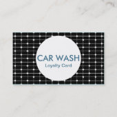 CAR WASH-postzegel met dubbele blootstelling Klantenkaartje (Achterkant)