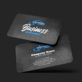 Car Wash & service Auto Detailing Water Drop Visitekaartje