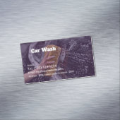 car wash services editable   business card magnetisch visitekaartje (Voorbeeld)