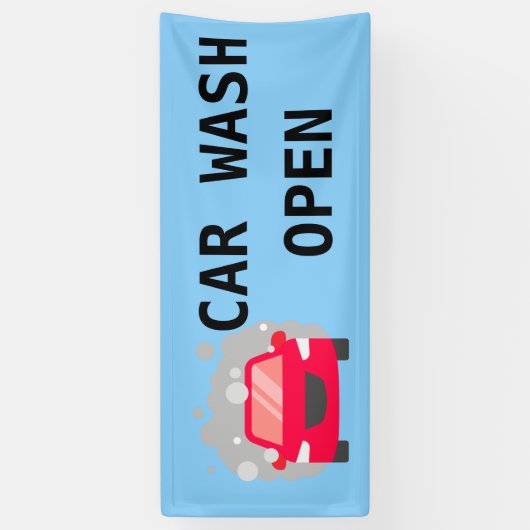 Car Wash Spandoek (Verticaal)