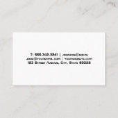 Car Wash Splash Logo | Zeepbellen Visitekaartje (Achterkant)