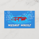 Car Wash Splash Logo | Zeepbellen Visitekaartje (Voorkant)
