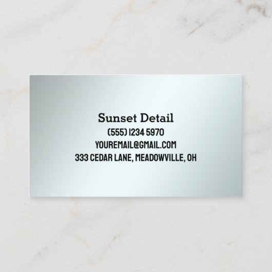 Car Wash Visitekaartje (Achterkant)