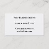 CAR Wash-visitekaartje Visitekaartje (Achterkant)