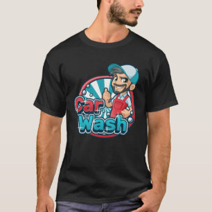 Car wash werknemer autowasserette werknemer design t-shirt