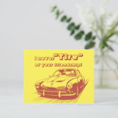 Car Word Play School Kinder Valentijnsdag Feestdagenkaart (Staand voorkant)