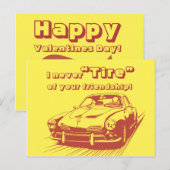 Car Word Play School Kinder Valentijnsdag Feestdagenkaart (Voorkant / Achterkant)