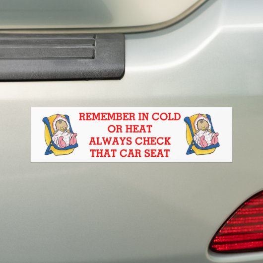 CAR-ZITTING BUMPERSTICKER (Op auto)