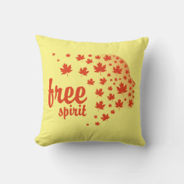 Cara del espíritu libre, otoño kussen