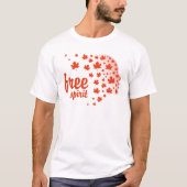 Cara del espíritu libre, otoño t-shirt (Voorkant)
