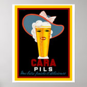 Cara Pils  bier en Poster 16 x 20 (Voorkant)