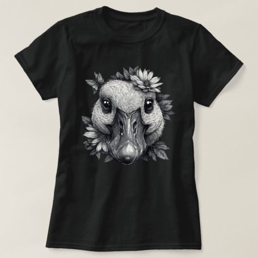Cara the Goose Floral Women's Tee T-shirt (Design voorkant)