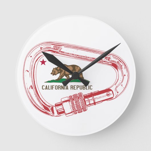 Carabiner (Californië) Ronde Klok (Voorkant)