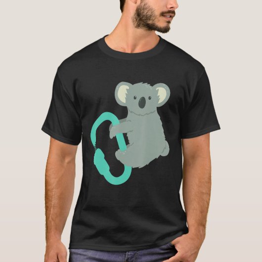 Carabiner Koala Bouldering Koala Beer T-shirt (Voorkant)